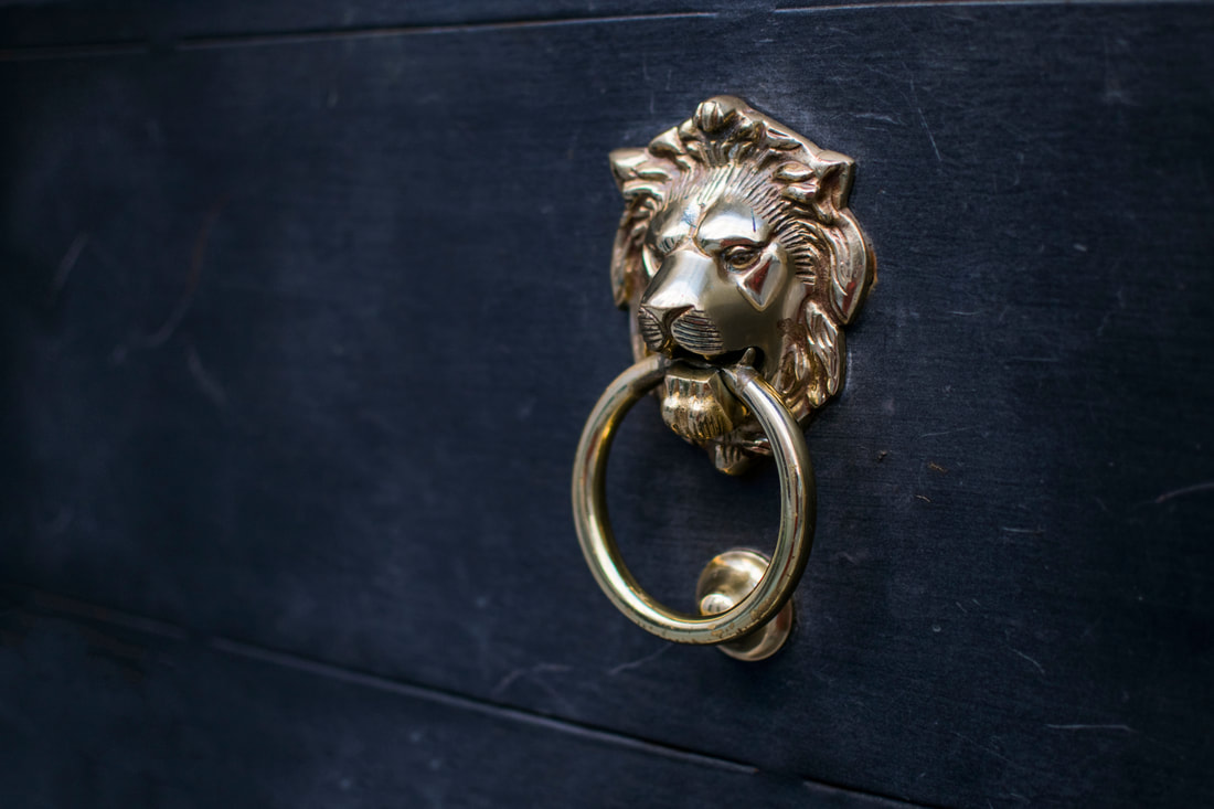 Digital Door Knocking - Lion knocker